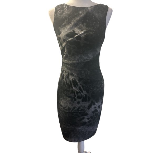 Cache Animal Print Dress NWT Size 6 - Picture 1 of 8